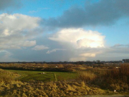 Winterse buien, Begin Februari.